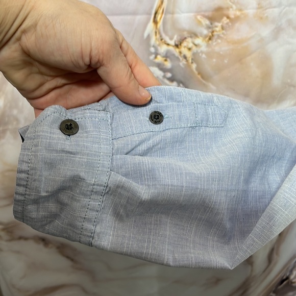 Paper Denim and Cloth Girls Button Down Adjustable Sleeve Collared Size 10/12 - Picture 4 of 16